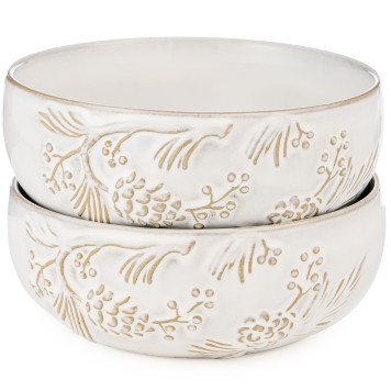 Набор салатников коллекция "PINE CONES", 2 шт. / 16,7*16,5*6,9 см, 1000 мл BRONCO 230-518-2