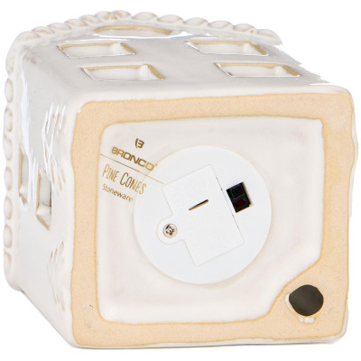 Фигурка "ДОМИК" с led-подсветкой коллекция "PINE CONES", 8,3*7,5*12,5 см BRONCO 230-521-3