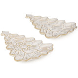 Набор сервировочных блюд коллекция "PINE CONES", 2 шт. / 18,2*13,3*2 см BRONCO 230-525