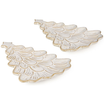 Набор сервировочных блюд коллекция "PINE CONES", 2 шт. / 18,2*13,3*2 см BRONCO 230-525