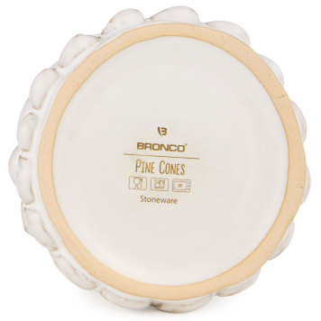 Банка для сыпучих продуктов коллекция "PINE CONES", 12,4*12,4*15,2 см BRONCO 230-526-1