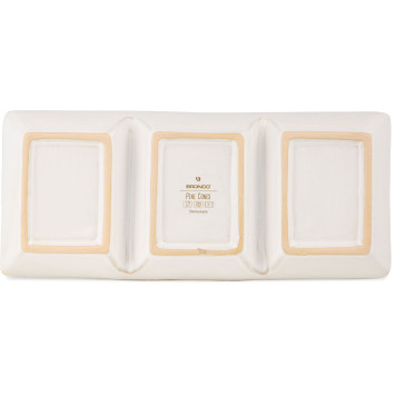 Менажница 3 секции коллекция "PINE CONES", 33*14*3,5 см BRONCO 230-543-1