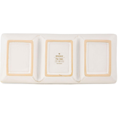 Менажница 3 секции коллекция "PINE CONES", 33*14*3,5 см BRONCO 230-543-1