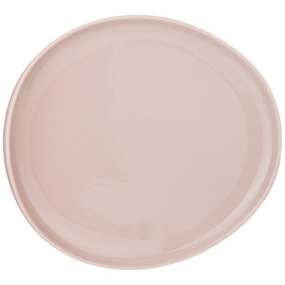 Тарелка обеденная " FUSION" 27*25см, пудровая (мал=2шт./кор=12шт.) BRONCO 263-1001