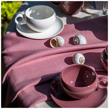 Чайная пара "FUSION" 290 мл брусничная (кор=24наб.) BRONCO 263-1012-2