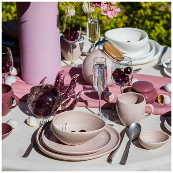 Чайная пара "FUSION" 290 мл брусничная (кор=24наб.) BRONCO 263-1012-4