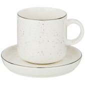 Чайная пара "PLATINUM" 330мл (кор=24наб.) BRONCO 263-1044