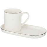 Чайная пара "PLATINUM" 230мл (кор=24наб.) BRONCO 263-1048