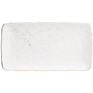 Блюдо прямоугольное "GOLD" 30*16*2,5 см (кор=18шт.) BRONCO 263-1078