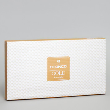 Блюдо прямоугольное "GOLD" 30*16*2,5 см (кор=18шт.) BRONCO 263-1078-3