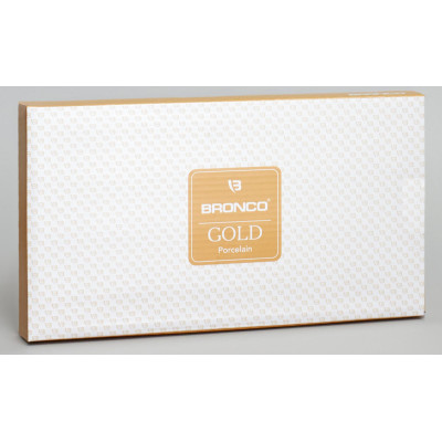 Блюдо прямоугольное "GOLD" 30*16*2,5 см (кор=18шт.) BRONCO 263-1078-1