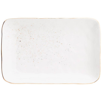 Блюдо прямоугольное "GOLD" 26,5*17,5*3,5 см (кор=18шт.) BRONCO 263-1079