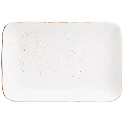 Блюдо прямоугольное "GOLD" 26,5*17,5*3,5 см (кор=18шт.) BRONCO 263-1079