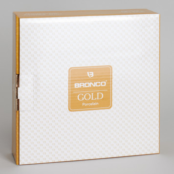 Салатник "GOLD" 22*6 см 1000 мл (кор=16шт.) BRONCO 263-1082-3