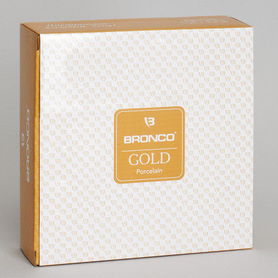 Салатник "GOLD" 18*5,5 см 550 мл (кор=24шт.) BRONCO 263-1083-1
