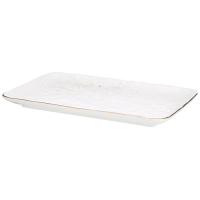 Блюдо прямоугольное "GOLD" 30*20,5*2,5 см (кор=12шт.) BRONCO 263-1084-1