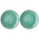 Набор тарелок пирожковых "NATURE" 2 шт. 17 см мятный (кор=16наб.) BRONCO 263-1118