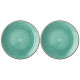 Набор тарелок пирожковых "NATURE" 2 шт. 17 см мятный (кор=16наб.) BRONCO 263-1118
