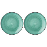 Набор тарелок закусочных "NATURE" 2 шт. 23 см мятный (кор=8наб.) BRONCO 263-1120