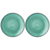Набор тарелок закусочных "NATURE" 2 шт. 23 см мятный (кор=8наб.) BRONCO 263-1120
