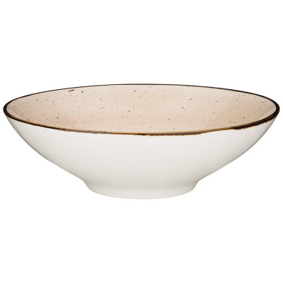 Салатник "NATURE" 21*6 см 750 мл бежевый (кор=16шт.) BRONCO 263-1125