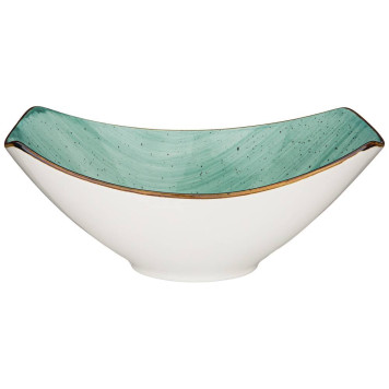 Салатник "NATURE" 24,5*18*9,5 см 960 мл мятный (кор=16шт.) BRONCO 263-1126