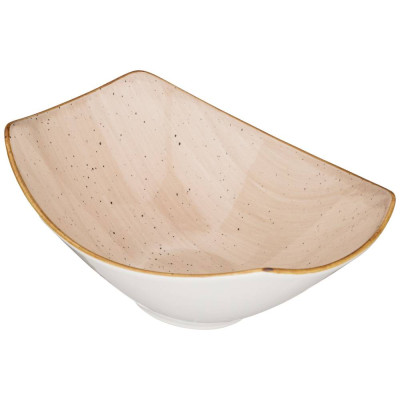 Салатник "NATURE" 24,5*18*9,5 см 960 мл бежевый (кор=16шт.) BRONCO 263-1127-1