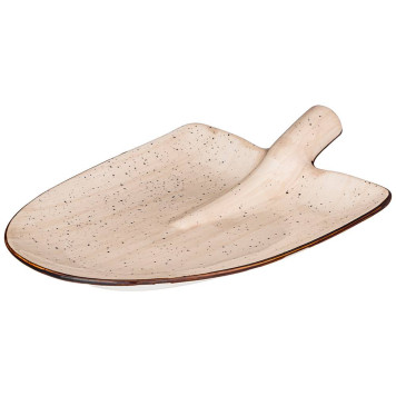 Блюдо сервировочное "NATURE" 29,5*22*6 см бежевое (кор=12шт.) BRONCO 263-1129