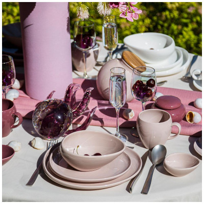 Банка с деревянной крышкой "FUSION" 16,5*14,5*15 см брусничная 1250мл (кор=24шт.) BRONCO 263-1138-3