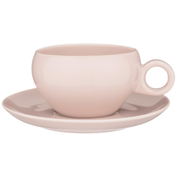 Чайный набор "FUSION" на 2 пер. 4 пр. 290 мл пудровый (кор=12наб.) BRONCO 263-1151-1