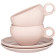 Чайный набор "FUSION" на 2 пер. 4 пр. 290 мл пудровый (кор=12наб.) BRONCO 263-1151