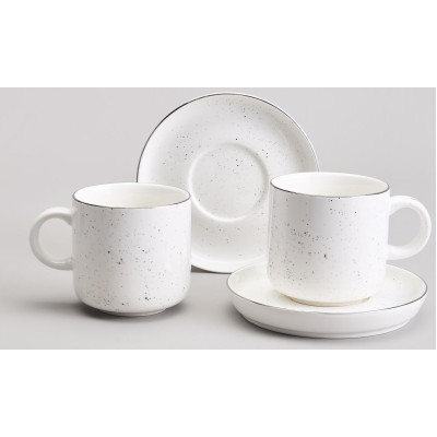 Чайный набор "PLATINUM" на 2 пер. 4 пр. 330 мл (кор=12наб.) BRONCO 263-1152