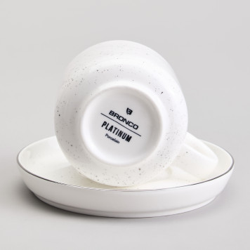 Чайный набор "PLATINUM" на 2 пер. 4 пр. 330 мл (кор=12наб.) BRONCO 263-1152-4