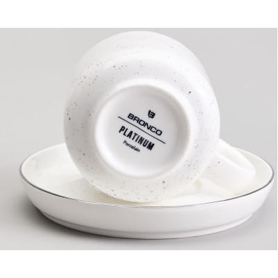 Чайный набор "PLATINUM" на 2 пер. 4 пр. 330 мл (кор=12наб.) BRONCO 263-1152-4