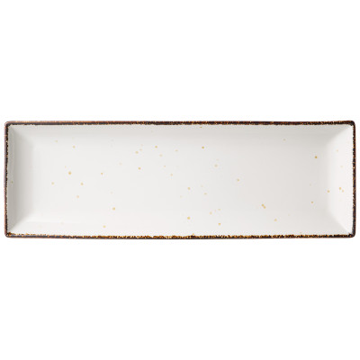 Блюдо "NATURE" прямоугольное 40,5*13,5*2,5 см (кор=12шт.) мал. уп. = 2 шт BRONCO 263-1272