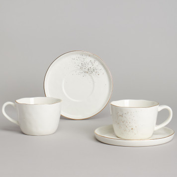 Чайный набор "GOLD" на 2 пер. 4 пр. 200 мл BRONCO 263-1359