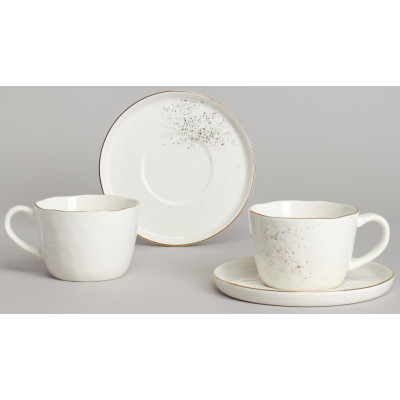 Чайный набор "GOLD" на 2 пер. 4 пр. 200 мл BRONCO 263-1359