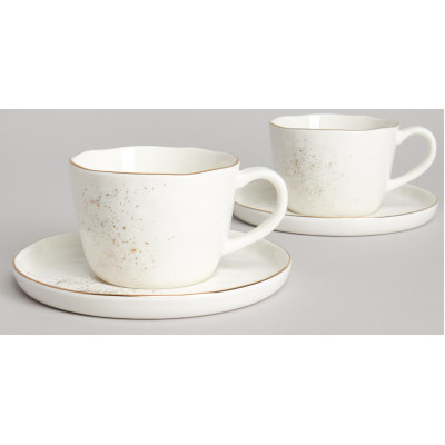 Чайный набор "GOLD" на 2 пер. 4 пр. 200 мл BRONCO 263-1359-5