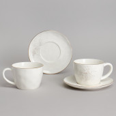 Чайный набор "GOLD" на 2 пер. 4 пр. 350 мл BRONCO 263-1361