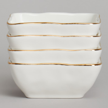 Набор розеток "GOLD" 4 шт. 10*4 см 150 мл BRONCO 263-1362-1