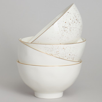 Набор салатников "GOLD" 4 шт. 11,5*6,5 см 300 мл BRONCO 263-1363-1