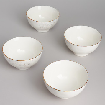 Набор салатников "GOLD" 4 шт. 11,5*6,5 см 300 мл BRONCO 263-1363-5