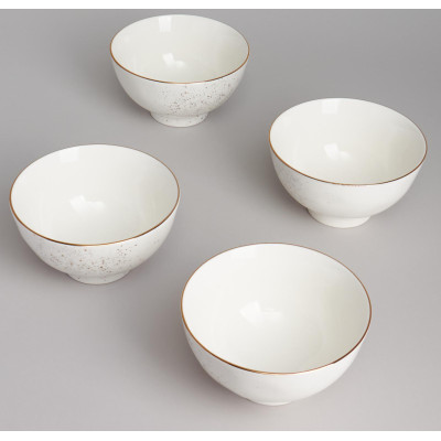 Набор салатников "GOLD" 4 шт. 11,5*6,5 см 300 мл BRONCO 263-1363-5