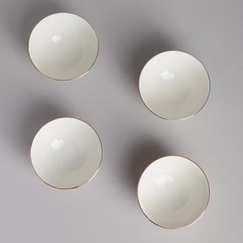 Набор салатников "GOLD" 4 шт. 11,5*6,5 см 300 мл BRONCO 263-1363-6