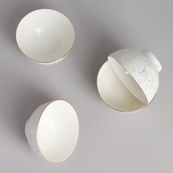 Набор салатников "GOLD" 4 шт. 11,5*6,5 см 300 мл BRONCO 263-1363-7