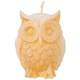 Свеча фигурная "СОВА" белая с золотом 5*4,5 см BRONCO 315-341