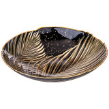Блюдо глубокое "BOHEMIA" black d=33см h=6.7 cm BRONCO 336-105
