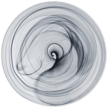 Тарелка обеденная "MURANO" black, 25см мал.уп.=6шт. BRONCO 336-185