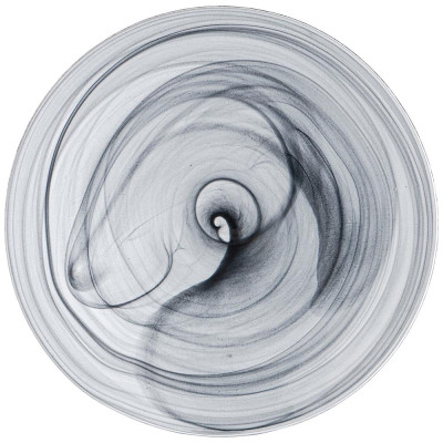 Тарелка обеденная "MURANO" black, 25см мал.уп.=6шт. BRONCO 336-185