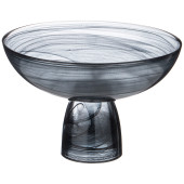 Блюдо на ножке "MURANO" black, 21см BRONCO 336-188